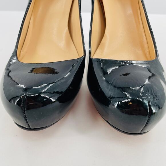Kate Spade Black Patent Leather Classic Platform Party Sexy Stiletto Heel 8.5 - Picture 5 of 13